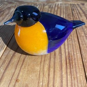 Hand made glass birf  by Oiva Toikka iittala